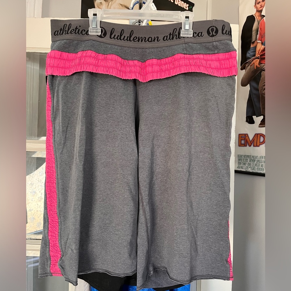 lululemon athletica Gray and Pink Women Shorts